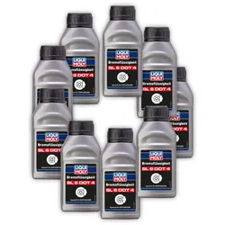 9x 250ml LIQUI MOLY 21166 Bremsflüssigkeit SL6 DOT 4 Bremse Flüssigkeit Brake