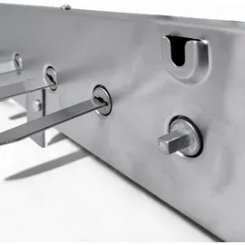 Grillpeter Mangal Edelstahl 2 mm Schaschlickgrill Set + 11 Spieße