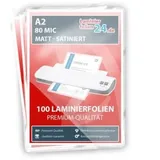Laminierfolien A2, 2 x 80 Mic, matt