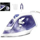 Dampfbügeleisen kabellos, kabelloses Bügeleisen, Sohle mit keramischer Antihaftbeschichtung Vertikal bügeln, Tropfstop, Antikalk, selbstreinigend mit Wassertank, Cordless Steam Iron, 2400 W