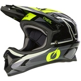 O'Neal O`NEAL SONUS Youth Helmet SPLIT V.23, MTB-Helm, Farbe:Black/Neon Yellow, Größe:L (51-52 cm)