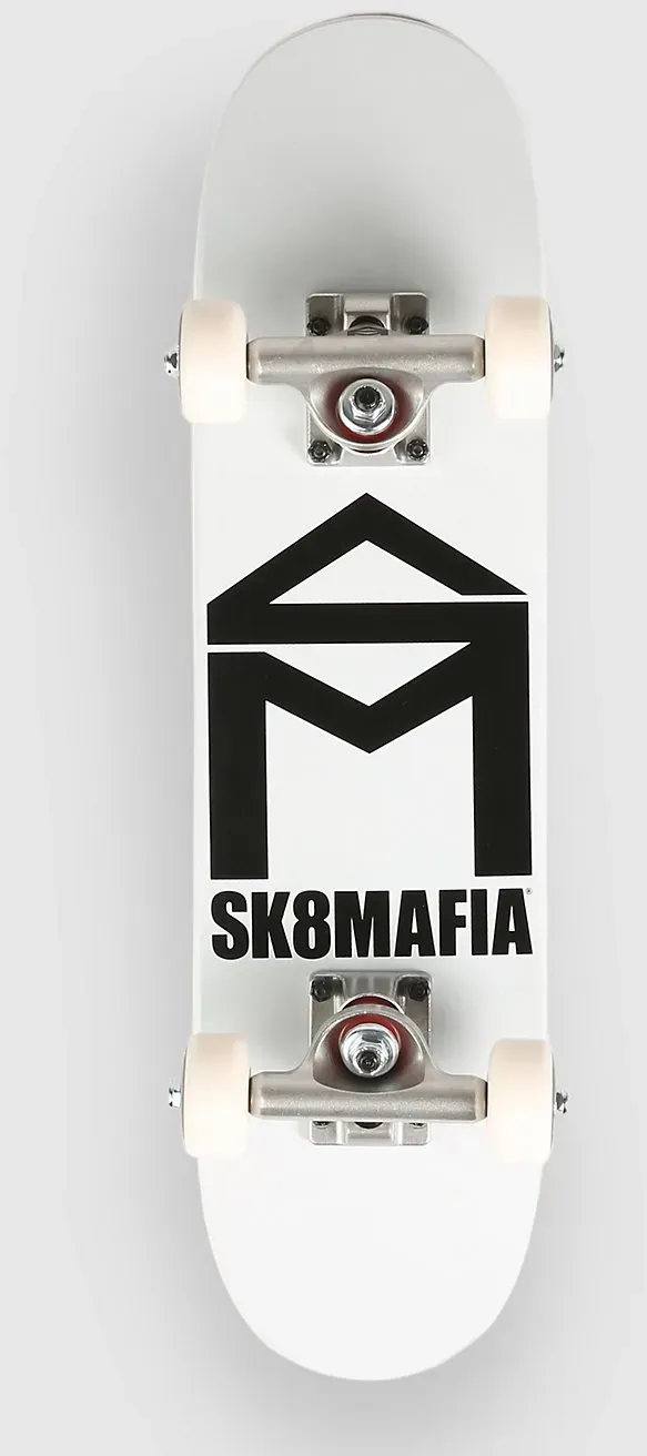 SK8 Mafia House Logo Micro 6" Skateboard white Gr. Uni