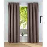 OTTO home Solana Verdunkelungsvorhang Kräuselband 140x145 cm kitt 2 St.