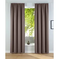 OTTO home Solana Verdunkelungsvorhang Kräuselband 140x145 cm kitt 2 St.