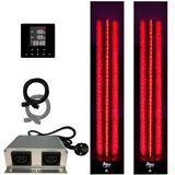 SET frameless InfraROTmed MAX© Tiefenwärmestrahler 2x 500W Rückenstrahler + Steuerung icon 2 TOUCH, Infrarotstrahler für Sauna und Infrarotkabine, Vollspektrumstrahler (2x500W + Steuerung)