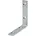 Winkel sta L 80mm B 20mm S 5mm STA blau verz Loch-D 5mm VORMANN