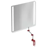 Hewi Kipp-Lichtspiegel 60 x 54 cm Rubinrot