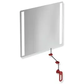 Hewi Kipp-Lichtspiegel 60 x 54 cm Rubinrot