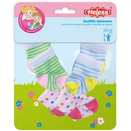 Heless Puppen-Söckchen 3er Set Mehrfarbig (8791)