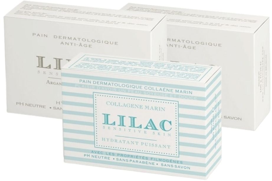 Lilac - Sensitive Skin Anti-Aging Soap Skincare Set  (3 )