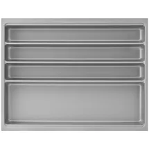 Agoform Scoop II Besteckkasten 474 x 616 x 59 mm Kunststoff Silber