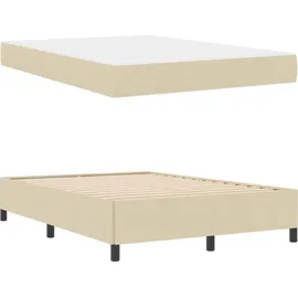 vidaXL Boxspringbett 160 x 200 cm Creme