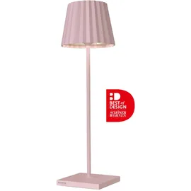 SOMPEX Dekoleuchte Aluminium 38 cm Akku spritzwassergeschützt pink