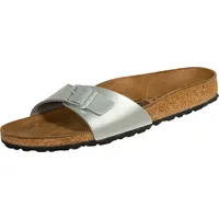 Birkenstock Madrid Birko-Flor schmal silber 42