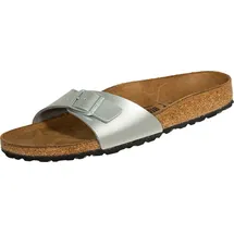 Birkenstock Madrid Birko-Flor schmal silber 42