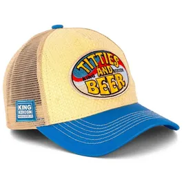 King Kerosin Trucker Cap Titties & Beer beige Einheitsgröße