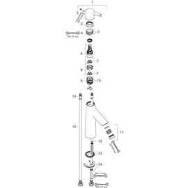Hansgrohe Talis S 100 LowFlow Einhandmischer DN 15 (72025000)