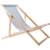 Sonnenliege Strandliege Holz Liegestuhl Gartenliege aus Holz