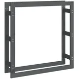 vidaXL Kaminholzregal 100 x 25 x 100 cm grau