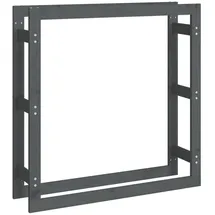 vidaXL Kaminholzregal 100 x 25 x 100 cm grau