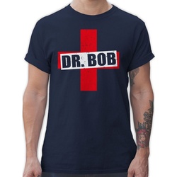 Shirtracer T-Shirt Dr. Bob Kostüm Kreuz Karneval Outfit blau 3XL