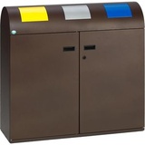 VAR Wertstoffsammelstation WS 100R deep-brown 240 l
