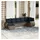 vidaXL Gartensofa-Set 7-tlg. grau Polyrattan