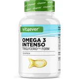 vit4ever Premium Omega 3 mit 80% Omega 3 Anteil - 120 Kapseln in Triglycerid-Form - Aufwendig aufgereinigt und aus nachhaltigem Fischfang - ohne unnötige Zusätze