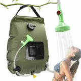 Solar-campingdusche, Tragbare Solardusche, Faltbarer 20-liter-wasserbeutel Für Den Outdoor-bereich Mit Umkehrbarem Duschkopf, Solar-wassererhitzer Zum Wandern Und Klettern