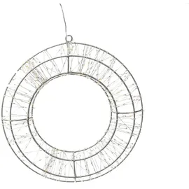 MARELIDA LED Lichtkranz Türkranz Weihnachtskranz 30cm 400LED 8 Modi Timer Außen