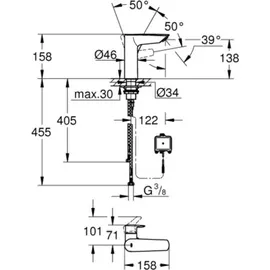 Grohe Eurosmart Einhand-Waschtischmischer Schwarz Matt