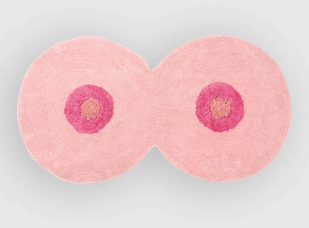 bitten Pink Boob Rug pink Gr. Uni