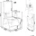 Beliani Catania Gartenstuhl 54 x 54 x 103 cm grau/weiß 6 St.