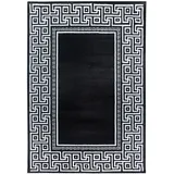 Ayyildiz Teppich »PARMA 9340«, rechteckig, strapazierfähig / pflegeleicht/ Kurzflorteppich, schwarz