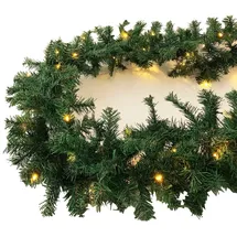Mojawo LED Tannengirlande XXL 810 cm mit 100 LED