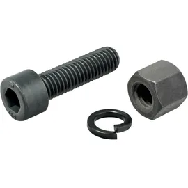 Halder Schraube, Mutter und Federring Set für Ø 40 mm verstärktes Tempergussgehäuse