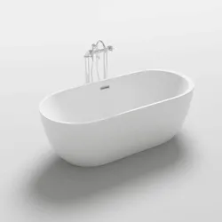 HOME DELUXE Freistehende Badewanne CODO - Farbe: Weiß