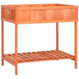 vidaXL Pflanzgefäß für Kräuter 80x60x80 cm Massivholz Tanne