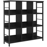 VidaXL Bücherregal 102 x 32 x 104,5 cm Schwarz