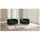 s-style möbel Chesterfield-Sessel Ashley Samt 75 x 70 x 80 cm Grün mit Wellenfederung