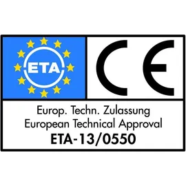 e.u.r.o.tec gmbh Pfostenträger 190 x 100 mm Schwarz/Feuerverzinkt