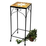 DanDiBo Ambiente DanDiBo Blumenhocker Mosaik Eckig 62 cm Blumenständer 12012 Beistelltisch Pflanzenständer Mosaiktisch