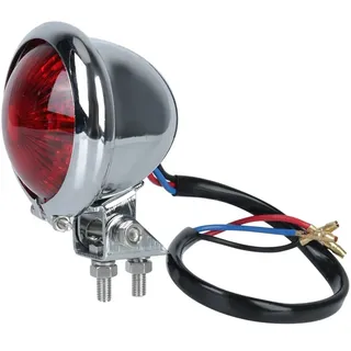 Hinten Rücklicht Bremslicht 12V Motorradzubehör für Chopper für Bobber Motorradbremse Rückleuchte Motorrad Rücklicht Rotes Rücklicht