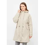 Regenjacke in Fog/Caramel 40