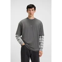 HUGO BOSS Loose Fit T-Shirt aus reiner Baumwolle, Modell