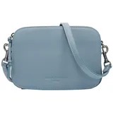 Liebeskind Berlin Umhängetasche aus Leder mit verstellbaren Schulterriemen – kleine Schultertasche, Fächer mit Reißverschluss – Shoulder Bag, 14.5 x 20.5 x 7 cm,Blue Heaven