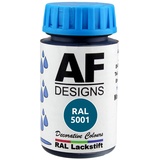 Alex Flittner Designs Lackstift RAL 5001 GRUENBLAU seidenmatt 50ml Holz Metall Möbel Bad Retuschierlack Reparaturlack