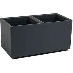 Pflanzkübel Beton 80 Caro Rollen 100% recycled anthrazit