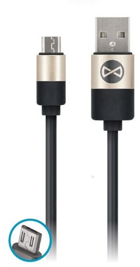 COFI 1453 USB Ladekabel Micro-USB Kabel Datenkabel Sync-Kabel Aufladekabel Smartphone-Kabel schwarz