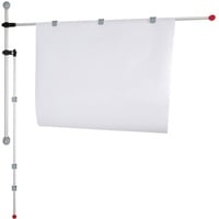 Maul Planhalter Wand | Präsenter für Poster, Pläne, große Vorlagen | 2 verstellbare Schwenkarme als Aufhänger für Papier A0 | Zum Anschrauben an Wand in Büro und Konferenzraum | Schwarz/Grau